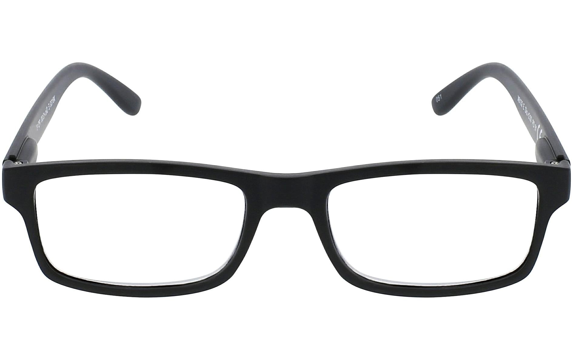 SMARTY Lesebrille Ludwig +2,5 dpt – Gläser transparent, Rahmen schwarz