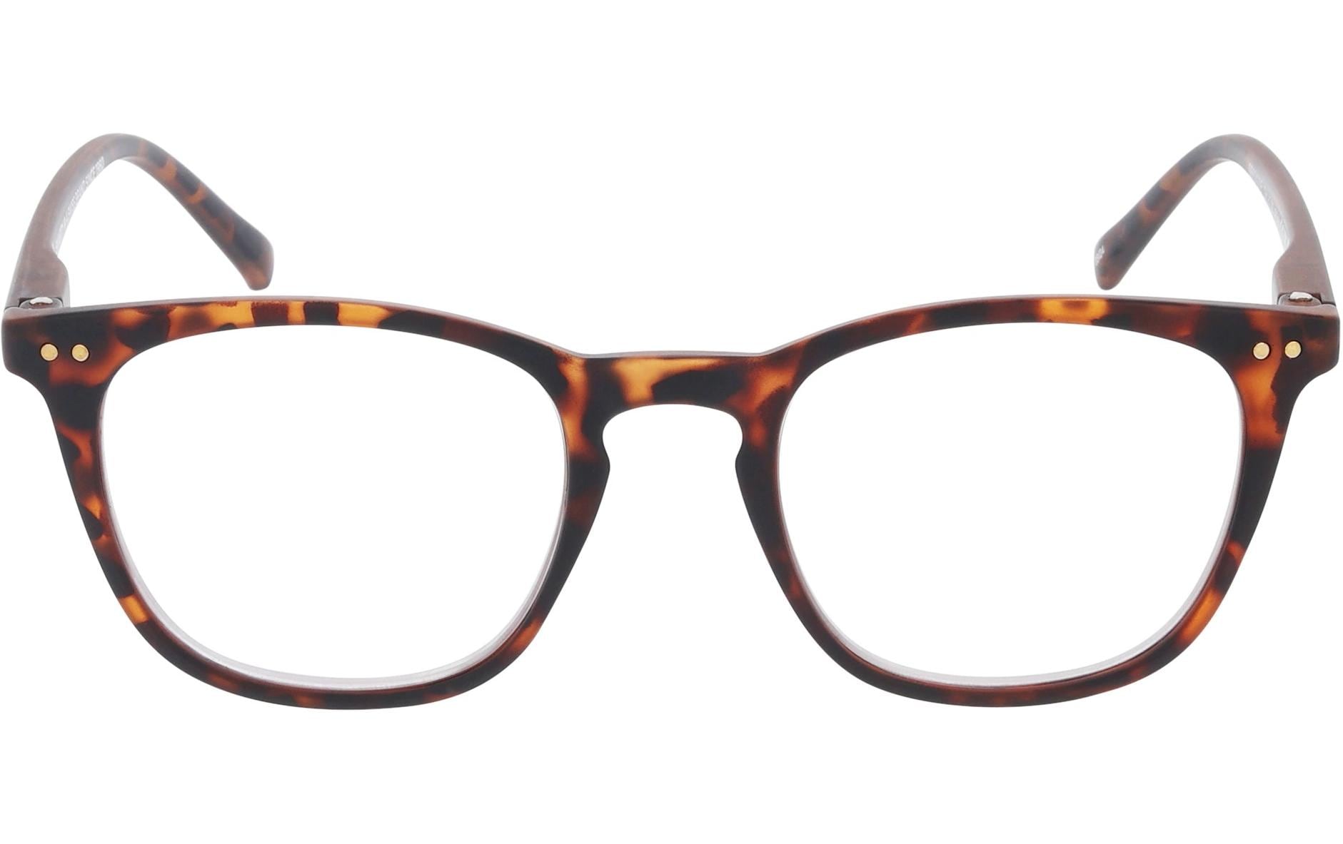 SMARTY Schutzbrille Amann +1,0 dpt – Gläser transparent, Rahmen braun