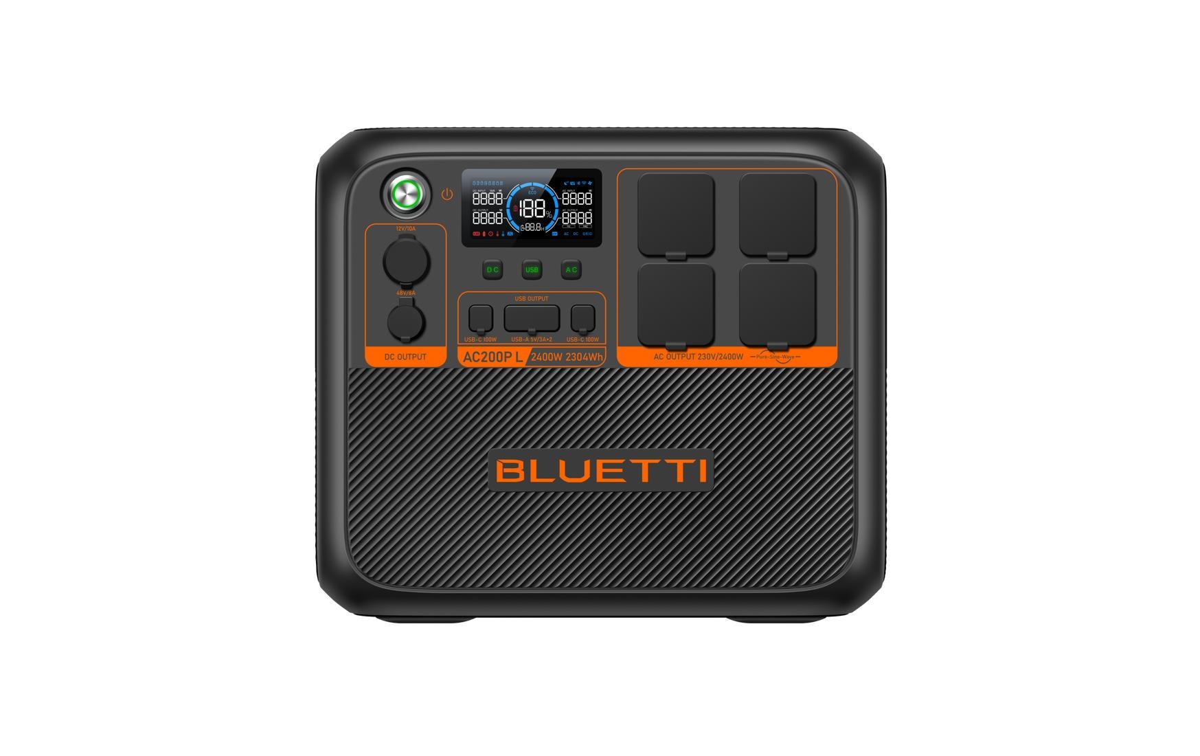 Bluetti AC200PL – Powerstation – 2'304 Wh, 2'400 W, LiFePO4