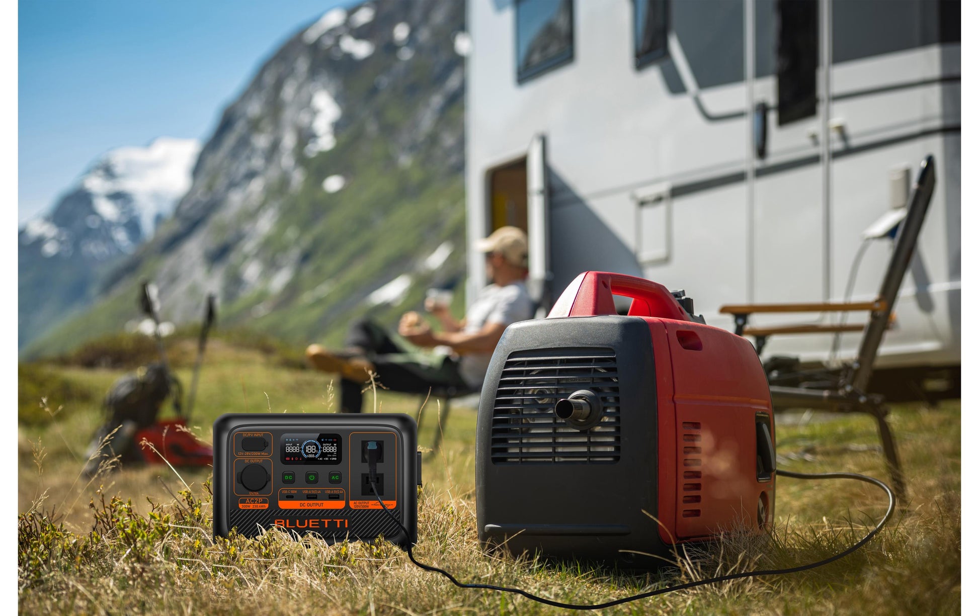 Bluetti AC2P – Powerstation – 230 Wh, 300 W, LiFePO4