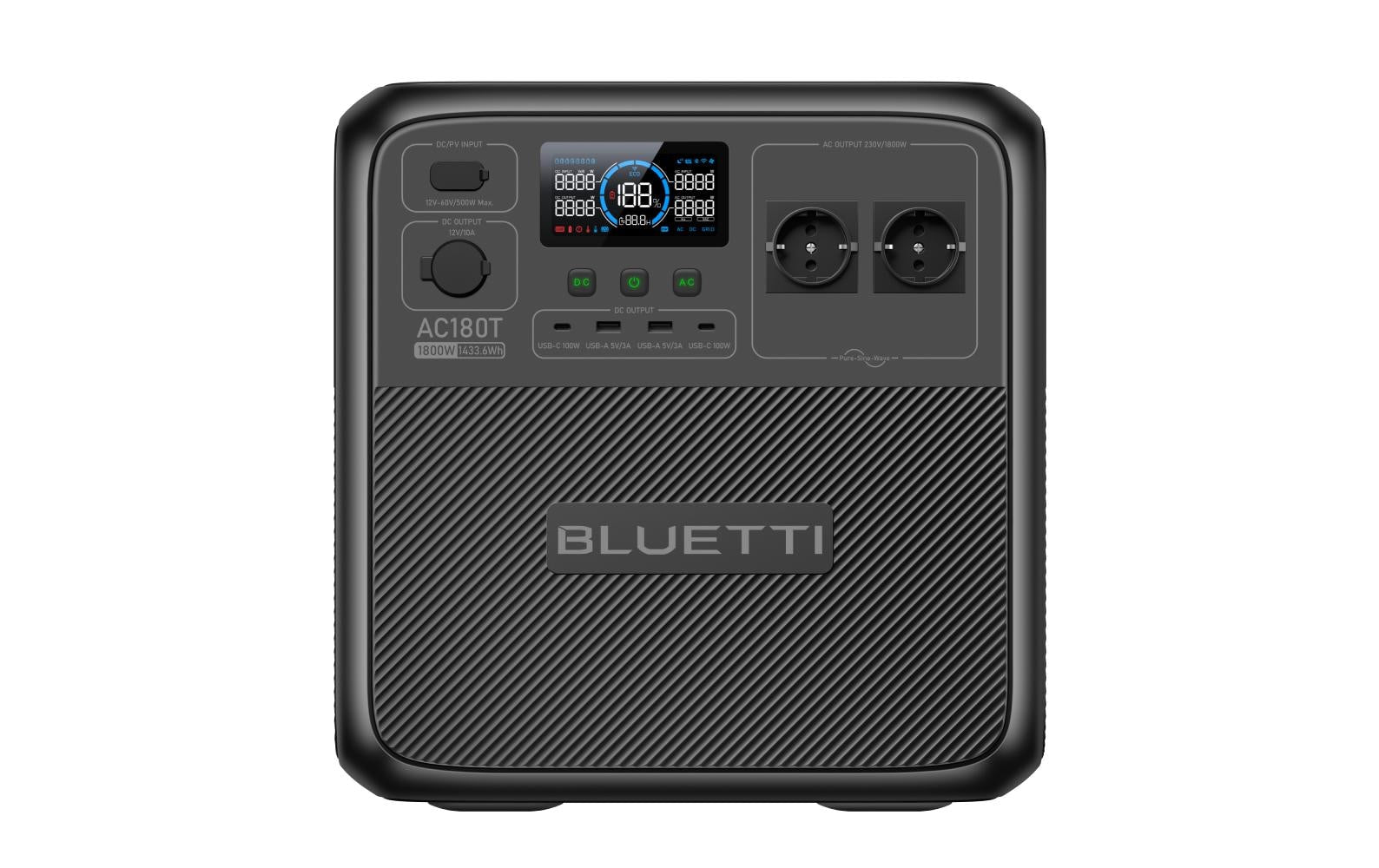 Bluetti AC180T – Powerstation – 1'433 Wh, 1'800 W, LiFePO4