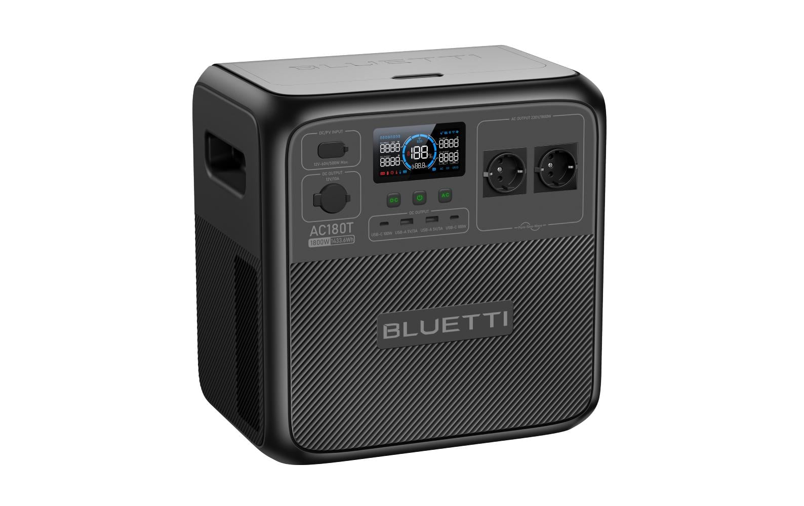 Bluetti AC180T – Powerstation – 1'433 Wh, 1'800 W, LiFePO4
