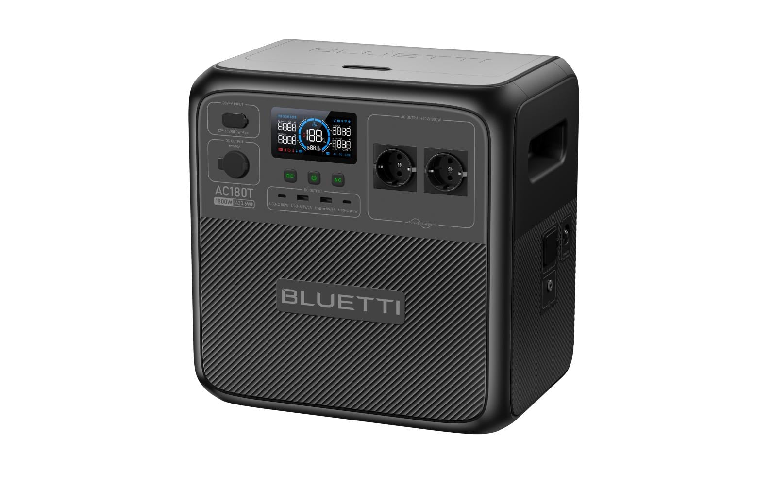 Bluetti AC180T – Powerstation – 1'433 Wh, 1'800 W, LiFePO4