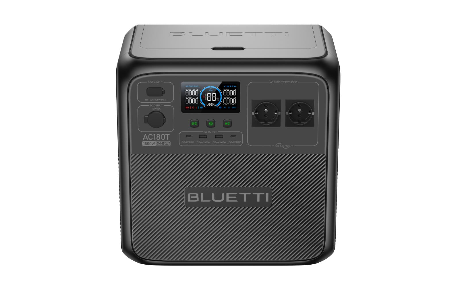 Bluetti AC180T – Powerstation – 1'433 Wh, 1'800 W, LiFePO4