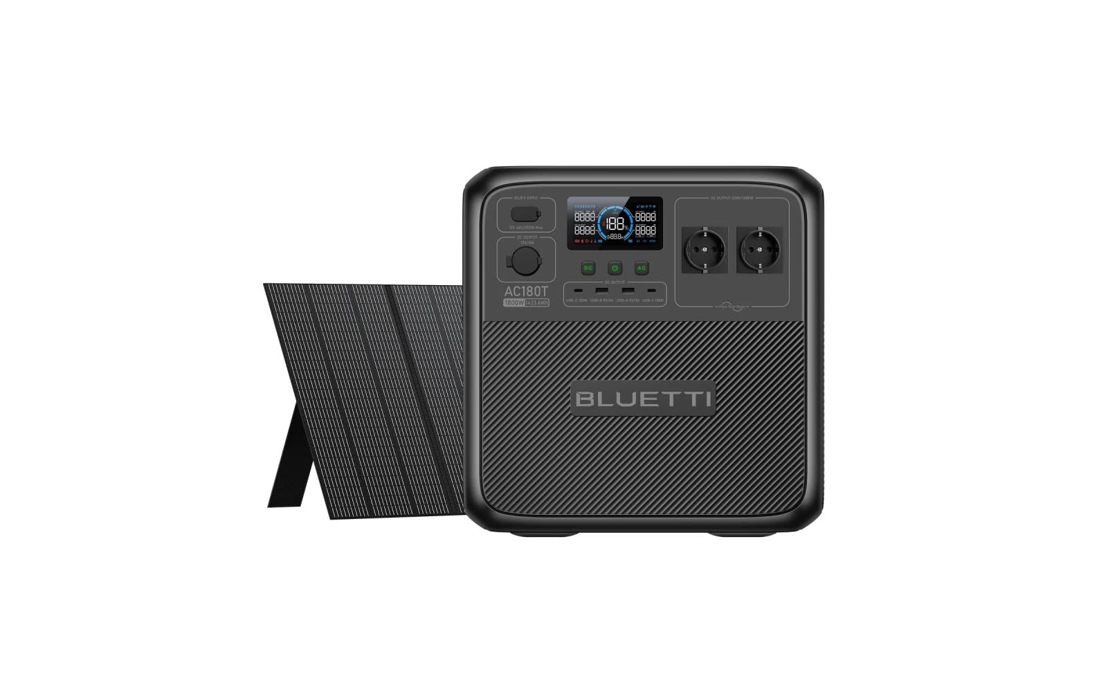 Bluetti AC180T – Powerstation – 1'433 Wh, 1'800 W, LiFePO4