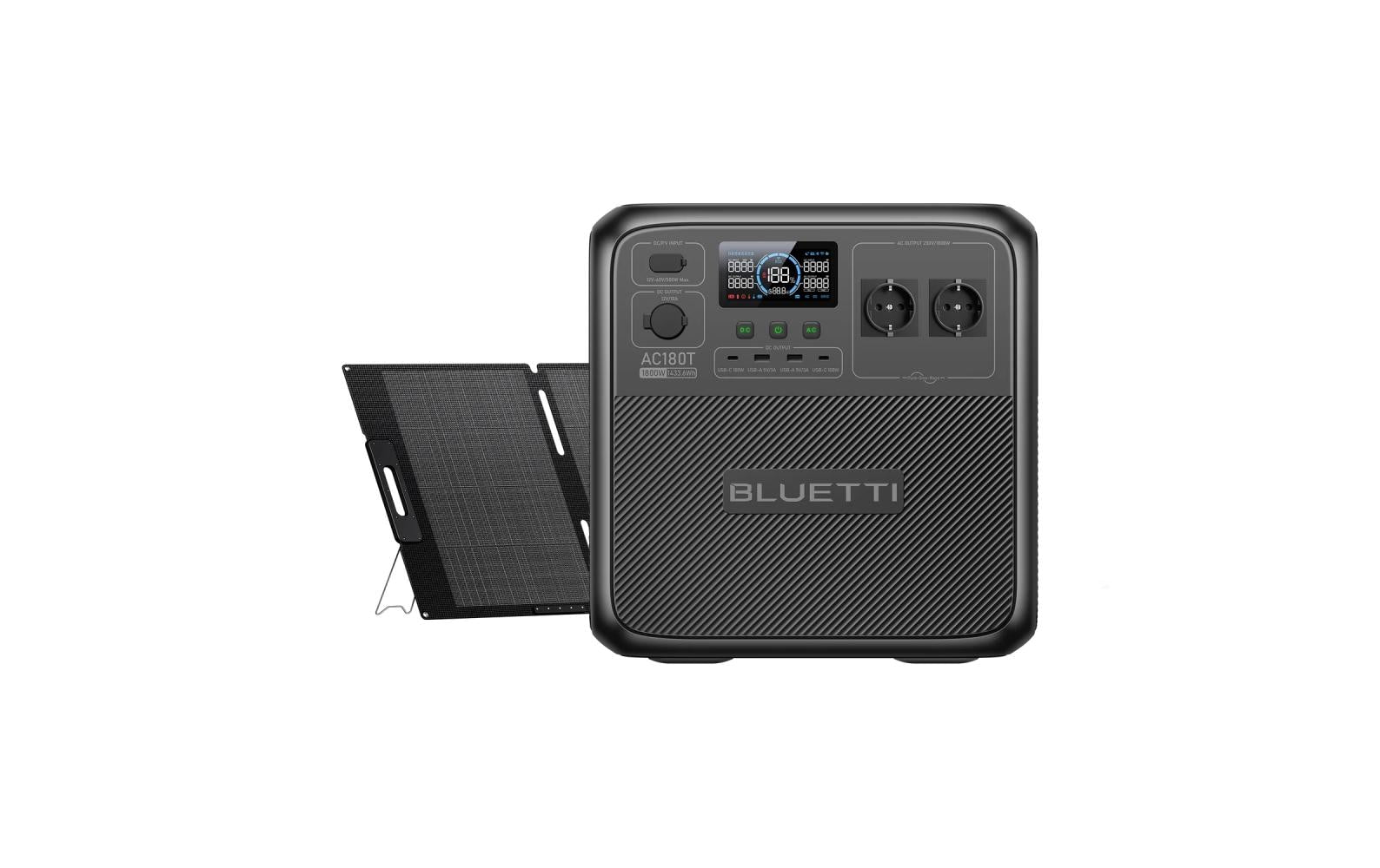 Bluetti AC180T – Powerstation – 1'433 Wh, 1'800 W, LiFePO4