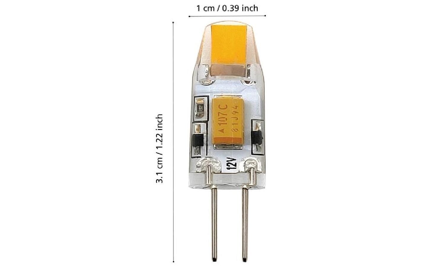 EGLO LED-Leuchtmittel G4 – 100 lm, 1,2 W, Warmweiss 2700 K, dimmbar – 1 Stk.