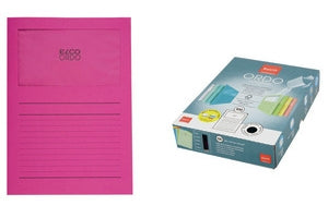 Elco Ordo Classico Sichtmappe A4 – 100 Hüllen, Fuchsia, Papier