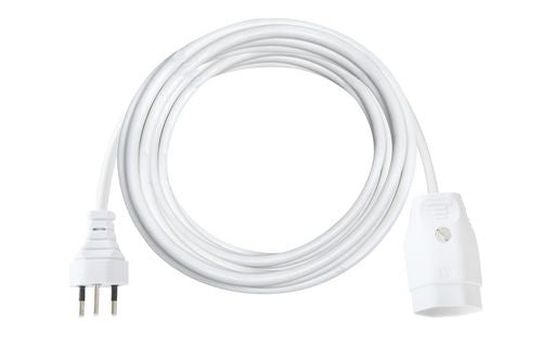 Brennenstuhl Verlängerungskabel T12–T13, 10 m, 3×1,5 mm², mit Funktionsleuchte, mit Kinderschutz – Weiss
