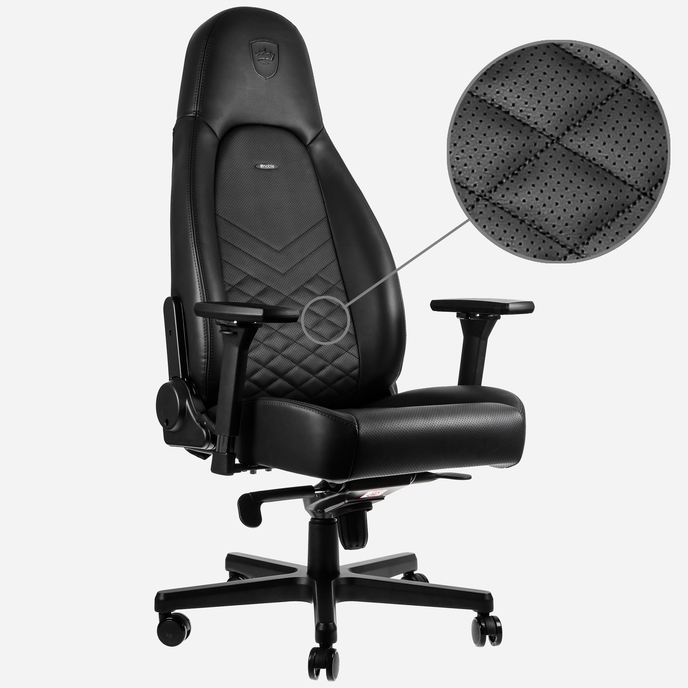 Noblechairs Konferenzstuhl Icon – 51,5 × 49 × 138 cm, schwarz