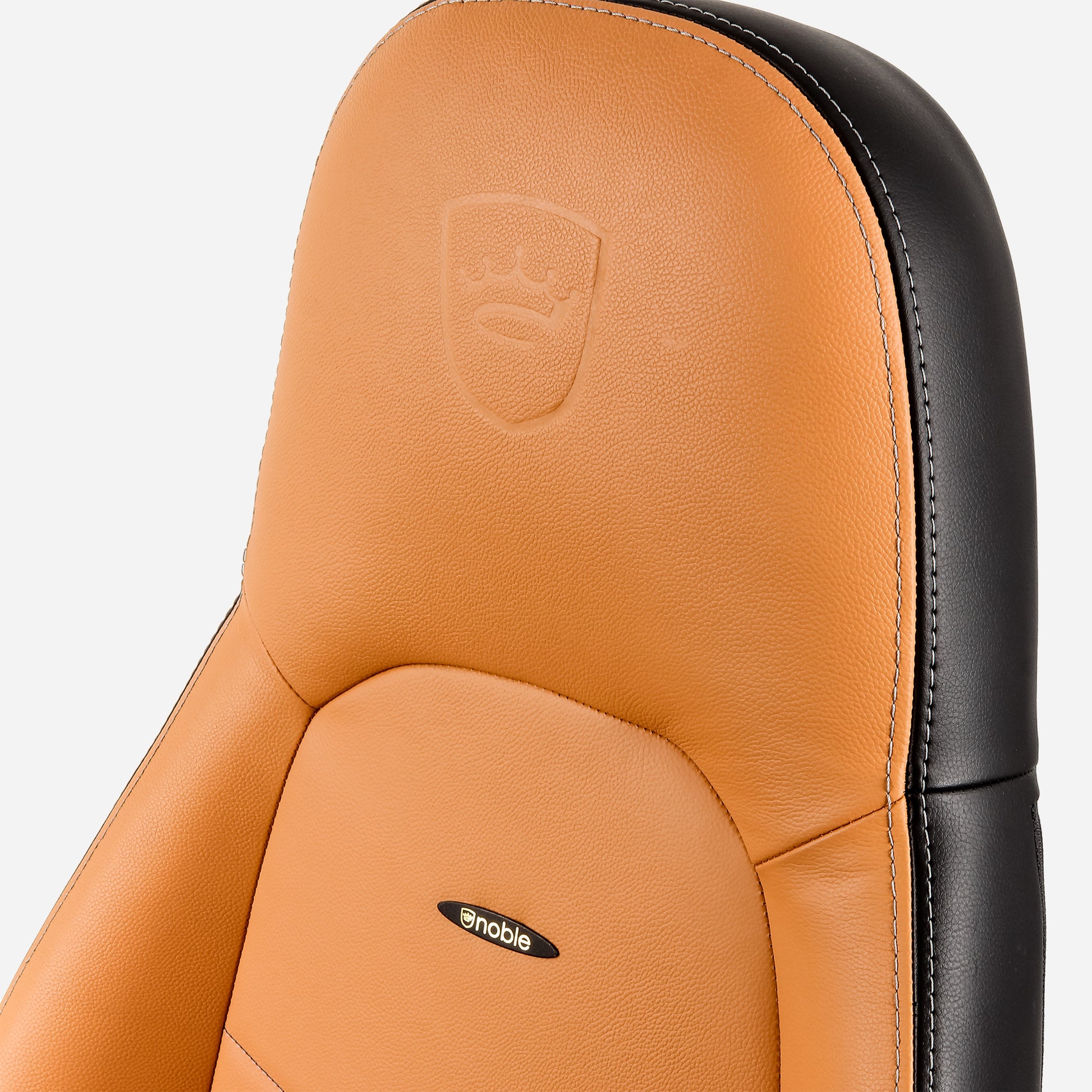 noblechairs Bürostuhl Icon – 52 × 57 × 138 cm, 150 kg, cognac/schwarz