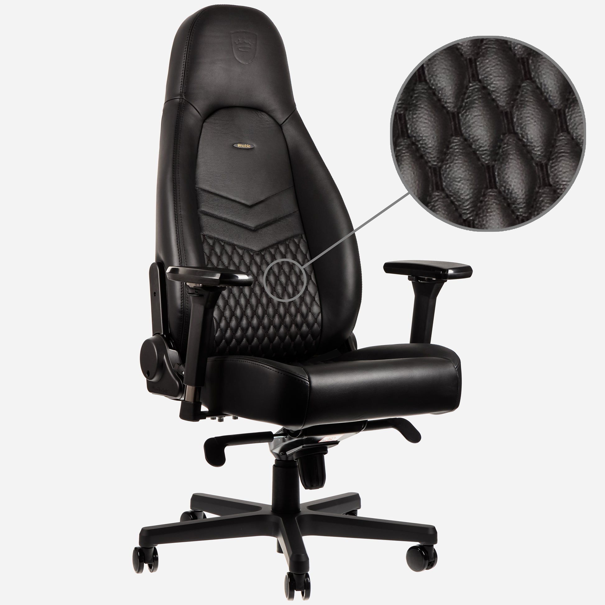 Noblechairs Konferenzstuhl Icon – 52×57×138 cm, 150 kg, schwarz
