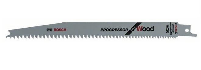 Bosch S 2345 X Säbelsägeblatt 150 mm HCS – für Holz, Kunststoff – 5 Stk – variabler Klingenzahnabstand