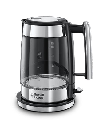 Russell Hobbs Wasserkocher – 1,7 l, Edelstahl, Schwarz