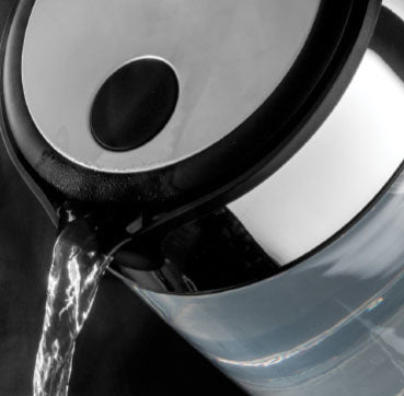 Russell Hobbs Wasserkocher – 1,7 l, Edelstahl, Schwarz