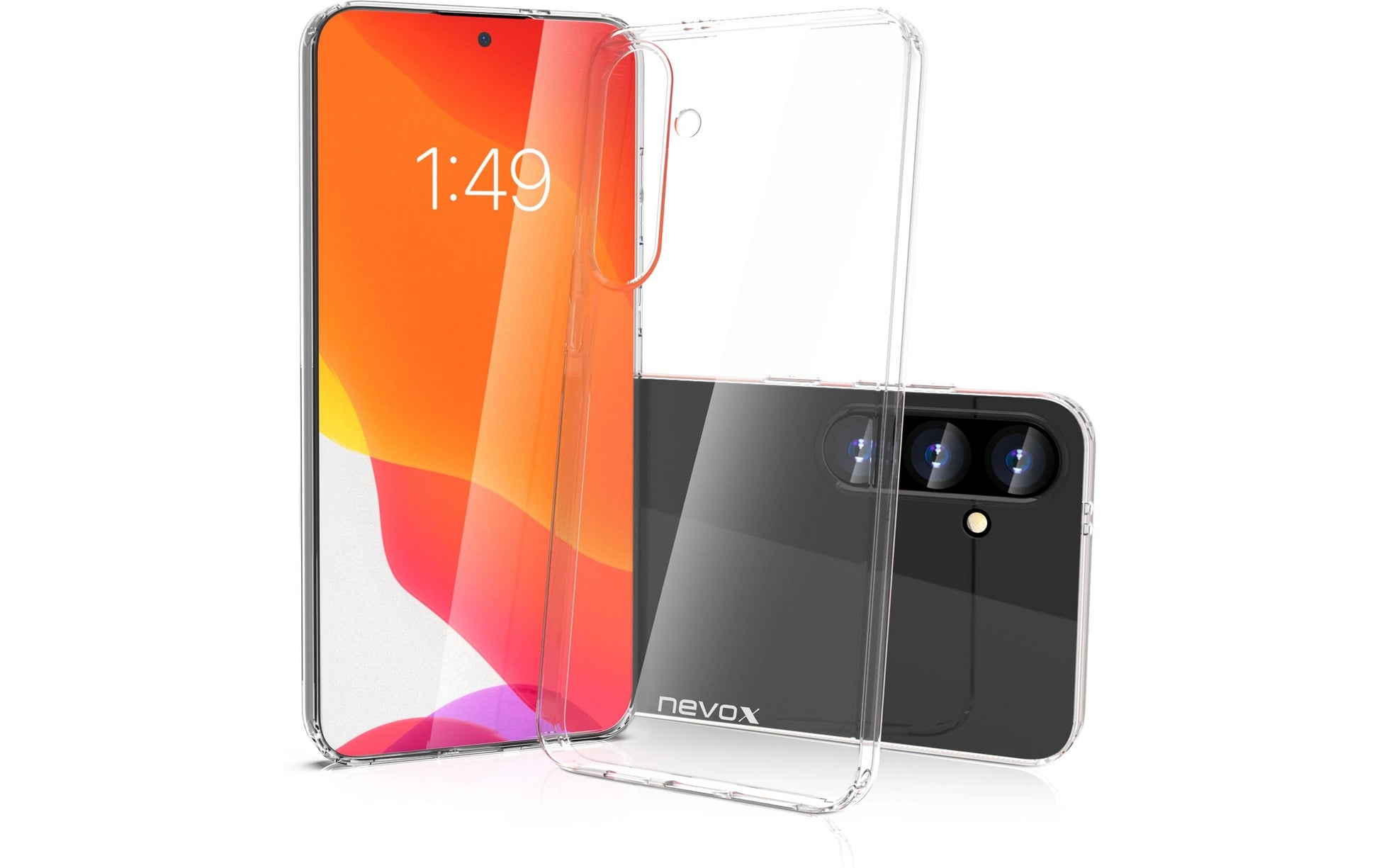 nevox StyleShell Flex Backcover – für Samsung Galaxy S25+, TPU, Transparent