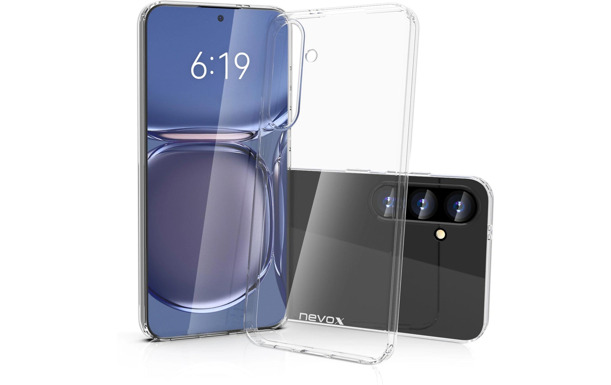 nevox StyleShell Flex – Backcover – für Samsung Galaxy S25, TPU, Transparent