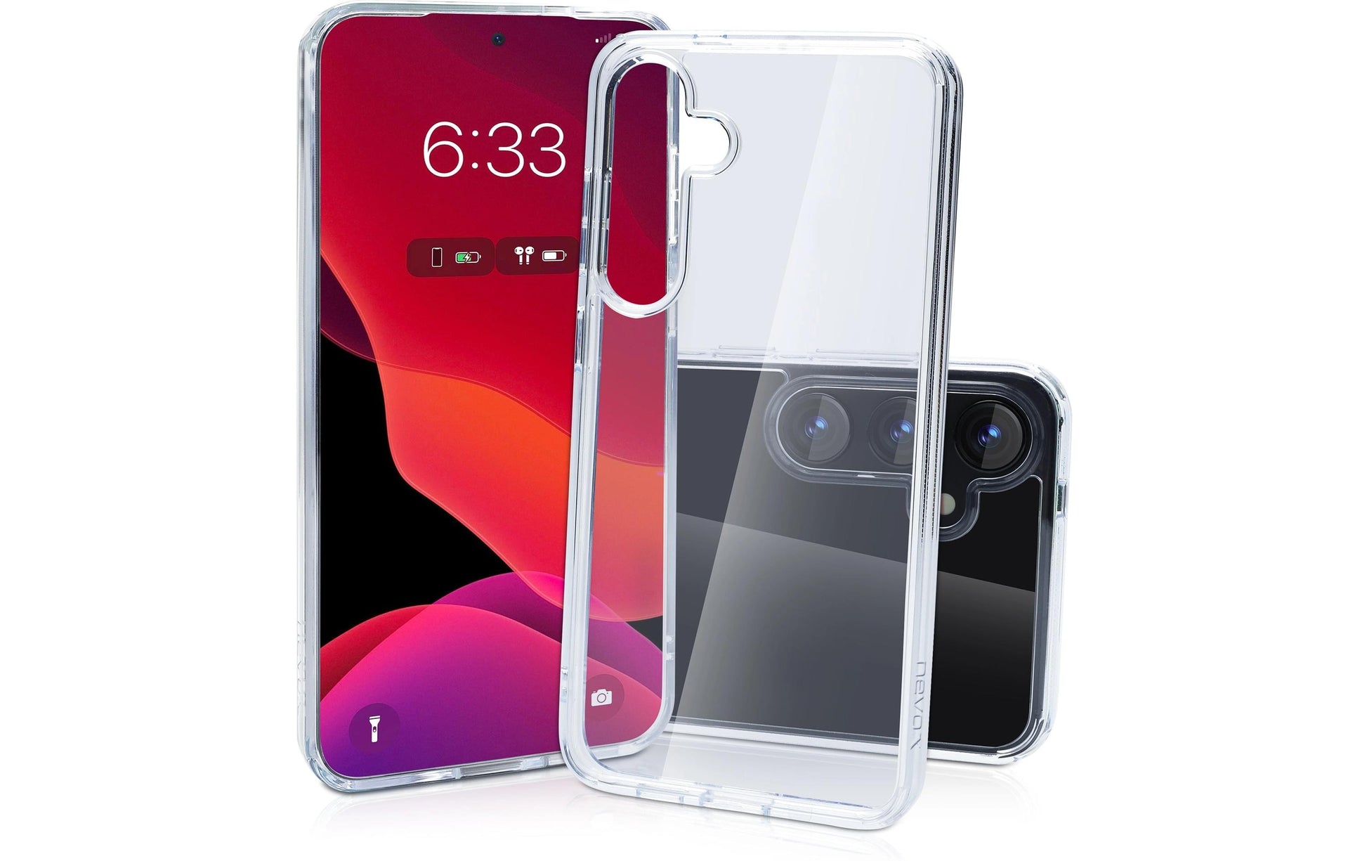 Nevox – Backcover StyleShell SHOCKFlex – für Samsung Galaxy S25+ – transparent – TPU/PC – schockresistent