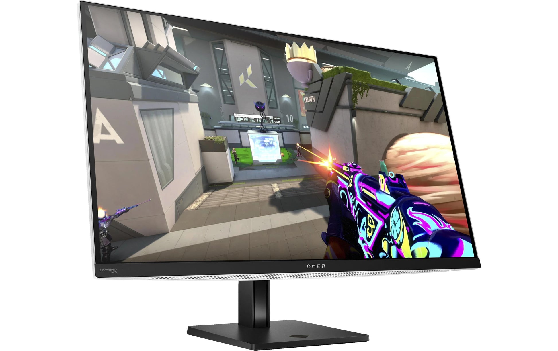 HP OMEN Transcend 32 – Monitor, 31,5", OLED, 240 Hz, 250 cd/m², KVM, USB-C, VESA 100 × 100, Weiss