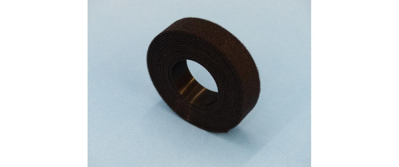 FASTECH Klettband 3 m × 20 mm, Polyamid, Schwarz, Wiederverwendbar