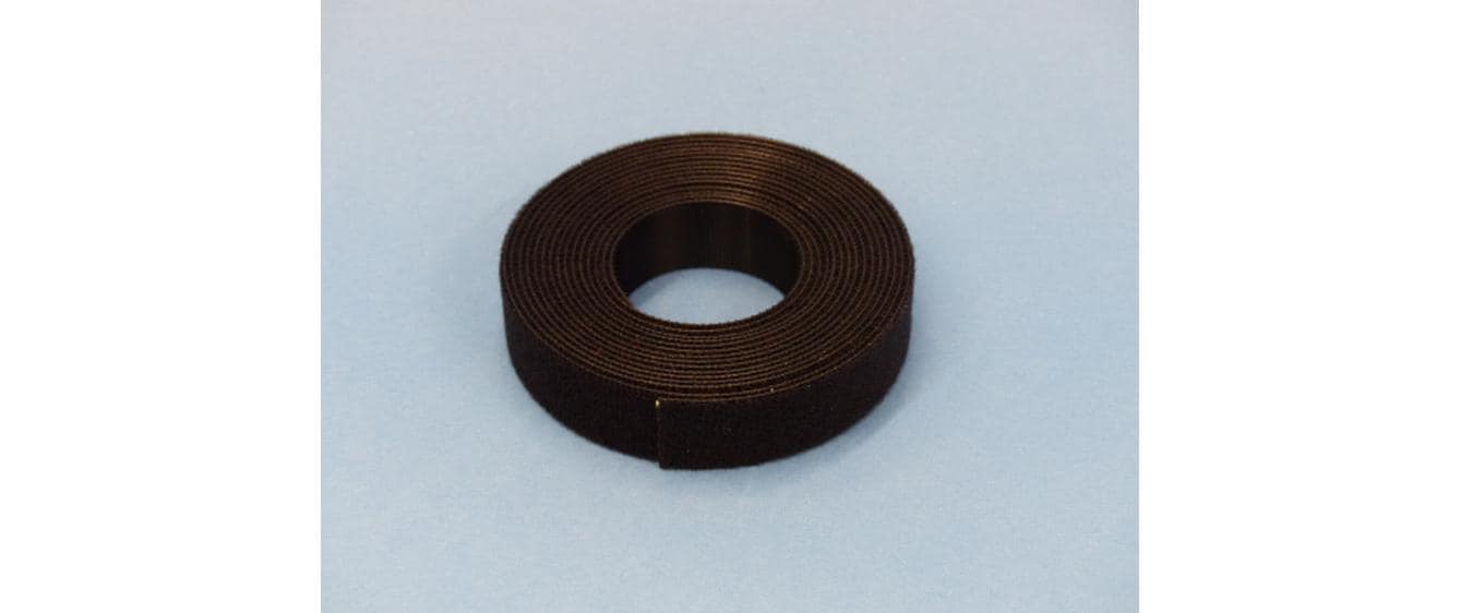 FASTECH Klettband 3 m × 20 mm, Polyamid, Schwarz, Wiederverwendbar