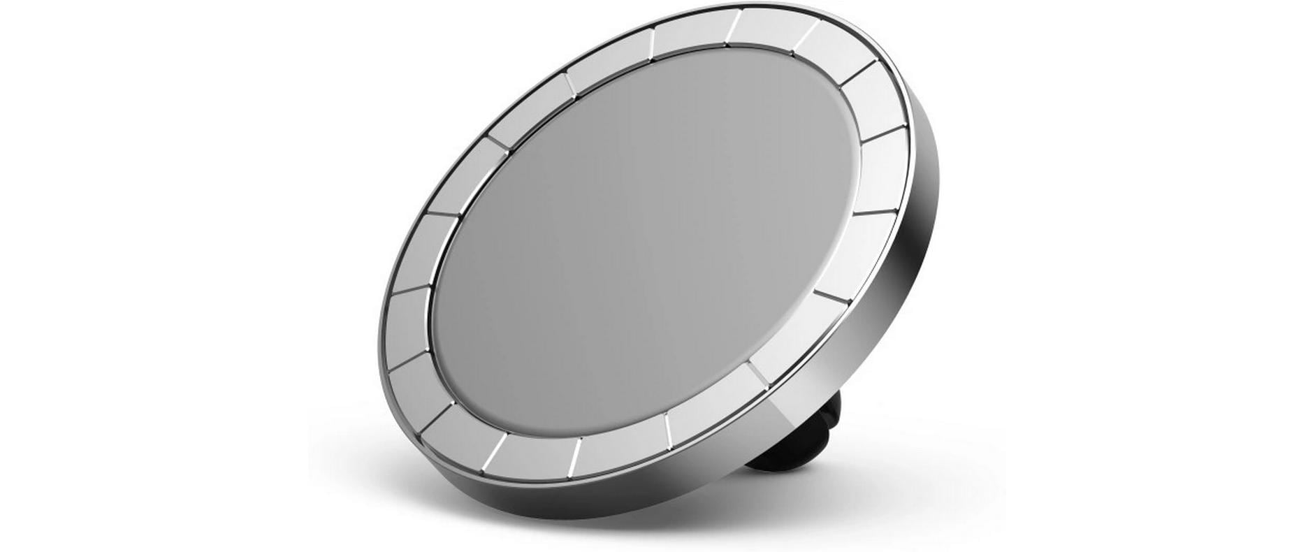 Hama MagLock – Auto-Halterung – Lüftungsschlitz, magnetisch – für iPhone 12–15 – Schwarz/Silber