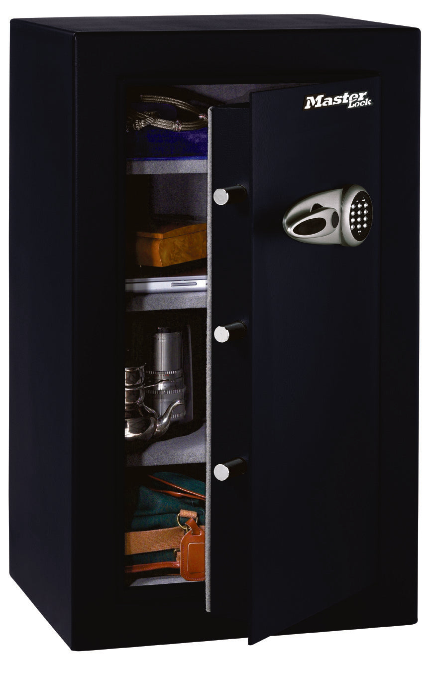 Master Lock Tresor T0-331 – Elektronik + Schlüssel – 169,7 l – Schwarz