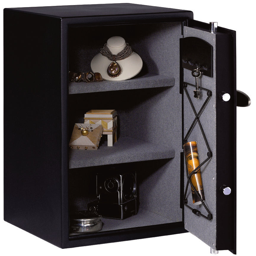 Master Lock Tresor T6-331 – Elektronik + Schlüssel – 61,7 l – Einbruchschutz – Schwarz