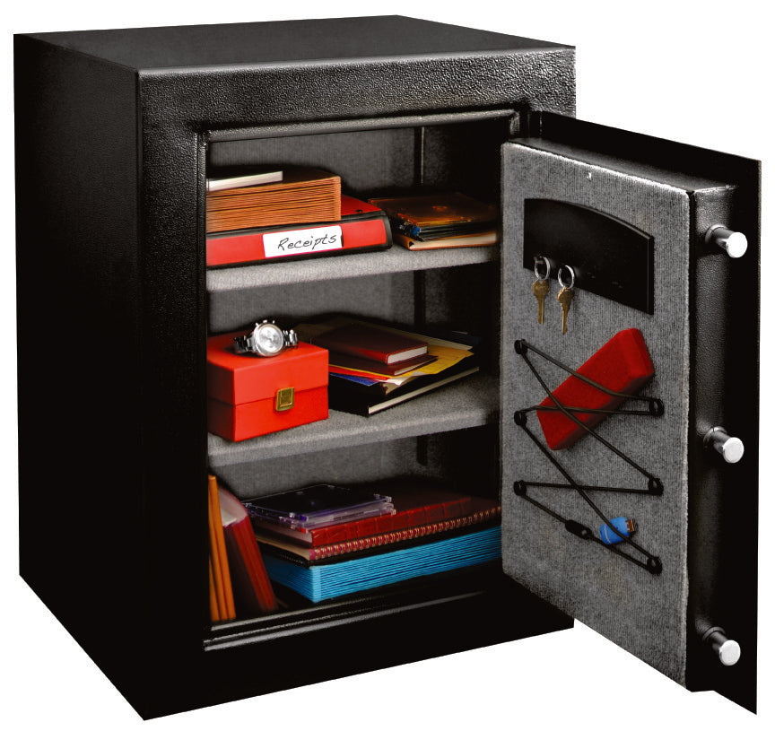 Master Lock Tresor T8-331 – Elektronik + Schlüssel – 119,9 l – Schwarz