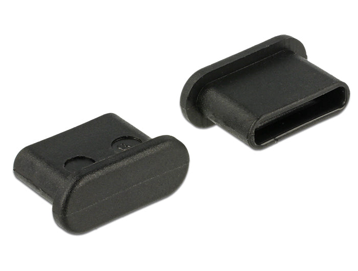 DeLOCK USB-Adapter (USB-C Staubschutz) – USB 2.0 (480 Mbit/s) – Portblocker – Schwarz – 10er-Pack
