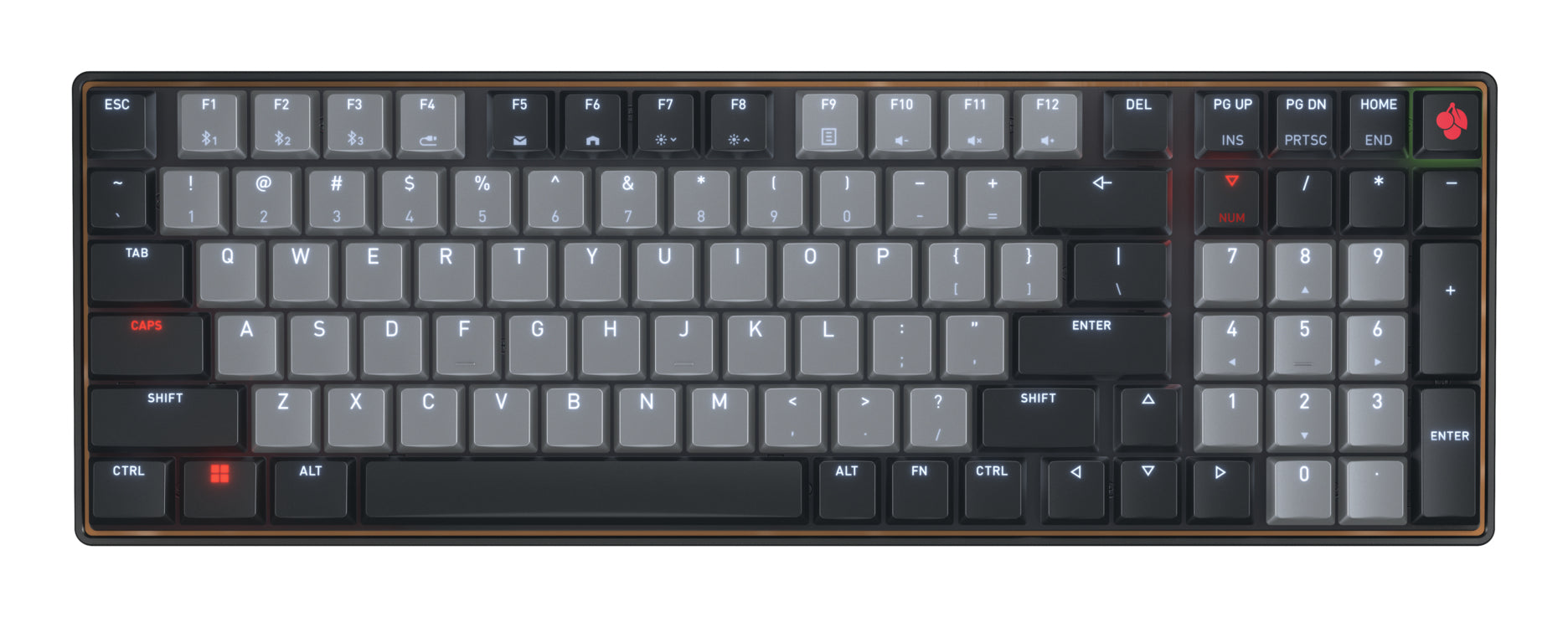 Cherry 12033113 – Tastatur, kabellos, mechanisch (Cherry MX Low Profile)