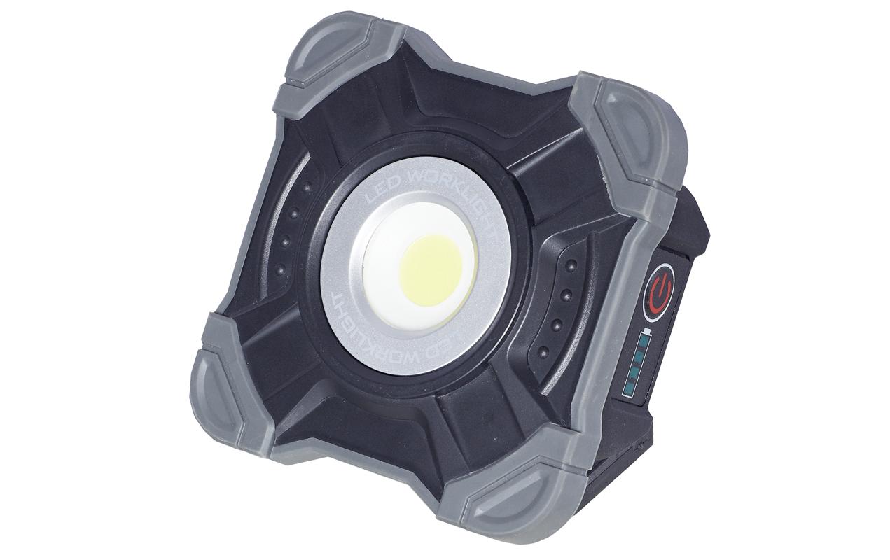 Steffen Arbeitsleuchte Worklight 10 W – 1000 lm, Akku, IP54, dimmbar – Schwarz