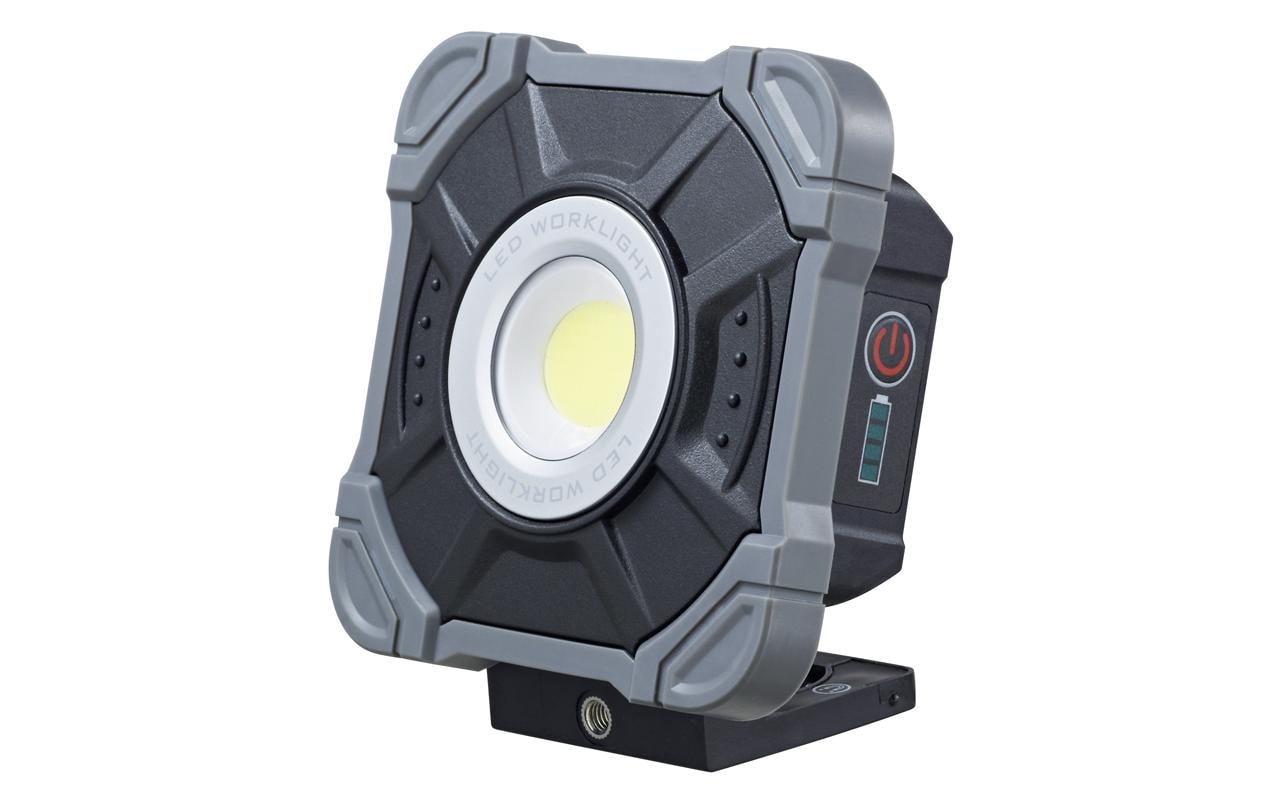 Steffen Arbeitsleuchte Worklight – 2200 lm, Akku, IP54, dimmbar – Schwarz