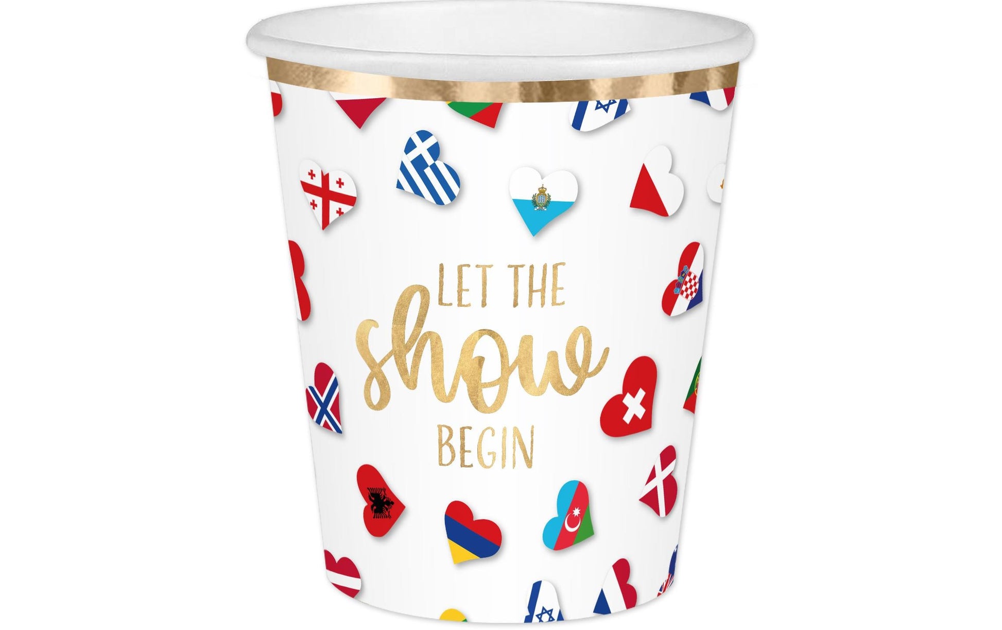 Braun + company Becher, Papier – 2,5 dl, mehrfarbig – 10 Stk.