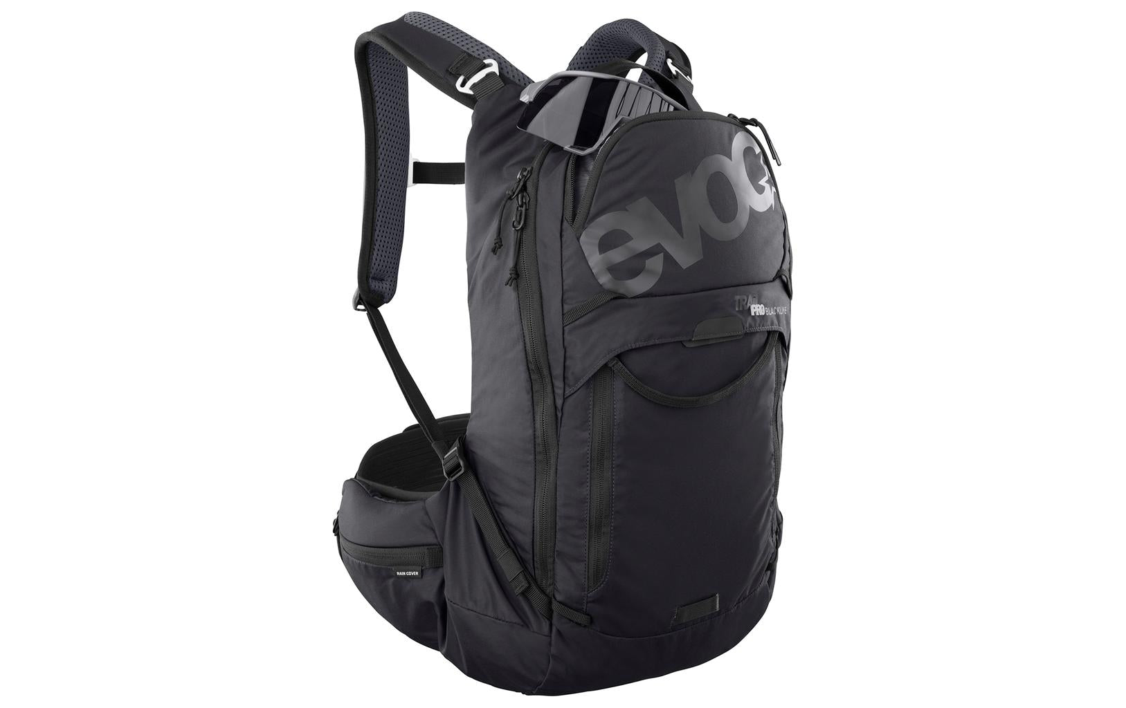 EVOC Sportrucksack Trail Pro – 16 l, mit Regenabdeckung – Schwarz