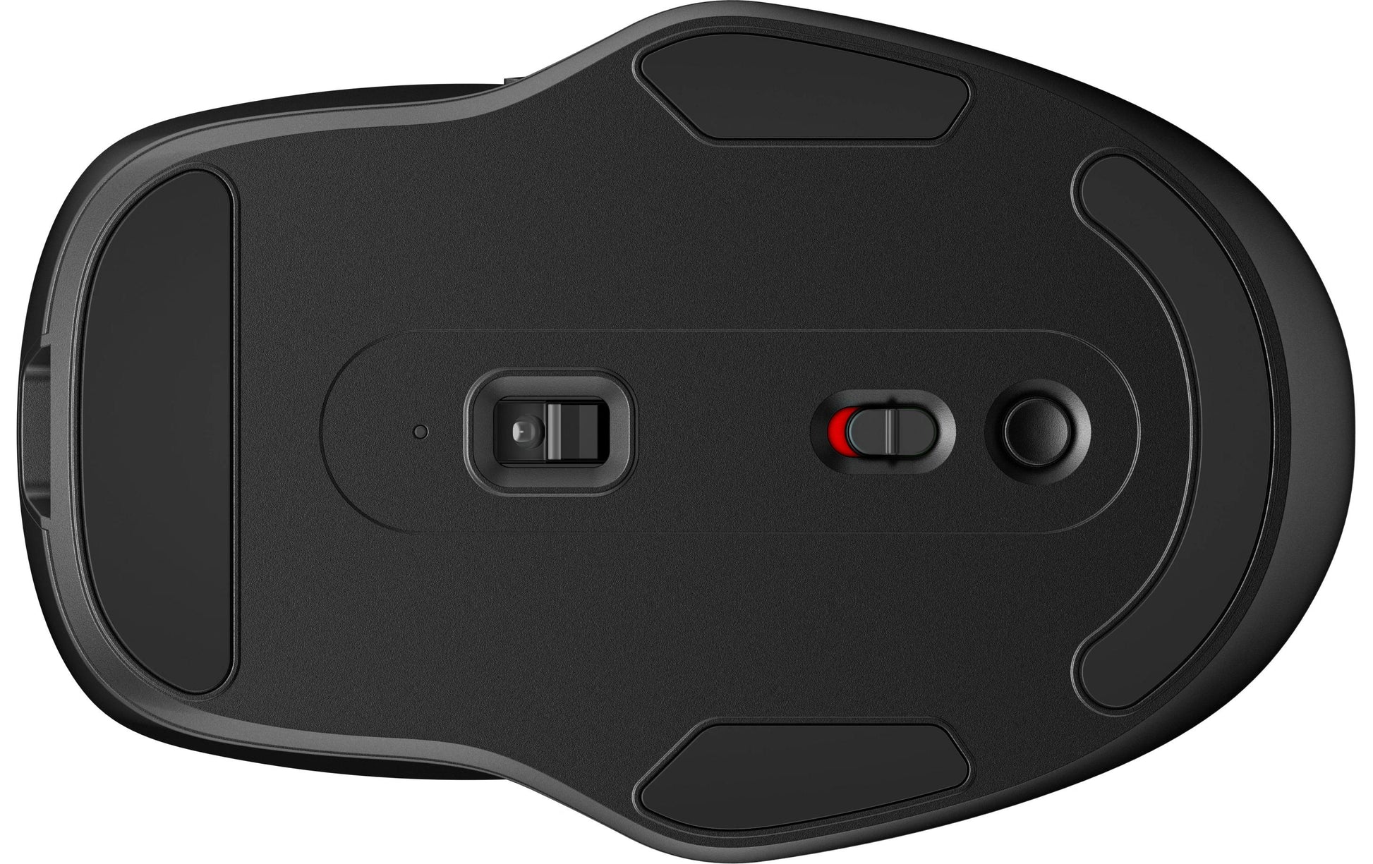 HP 515 Maus – kabellos, Bluetooth + 2,4 GHz, USB-A, 4'000 dpi, 5 Tasten, beidhändig, wiederaufladbar, schwarz