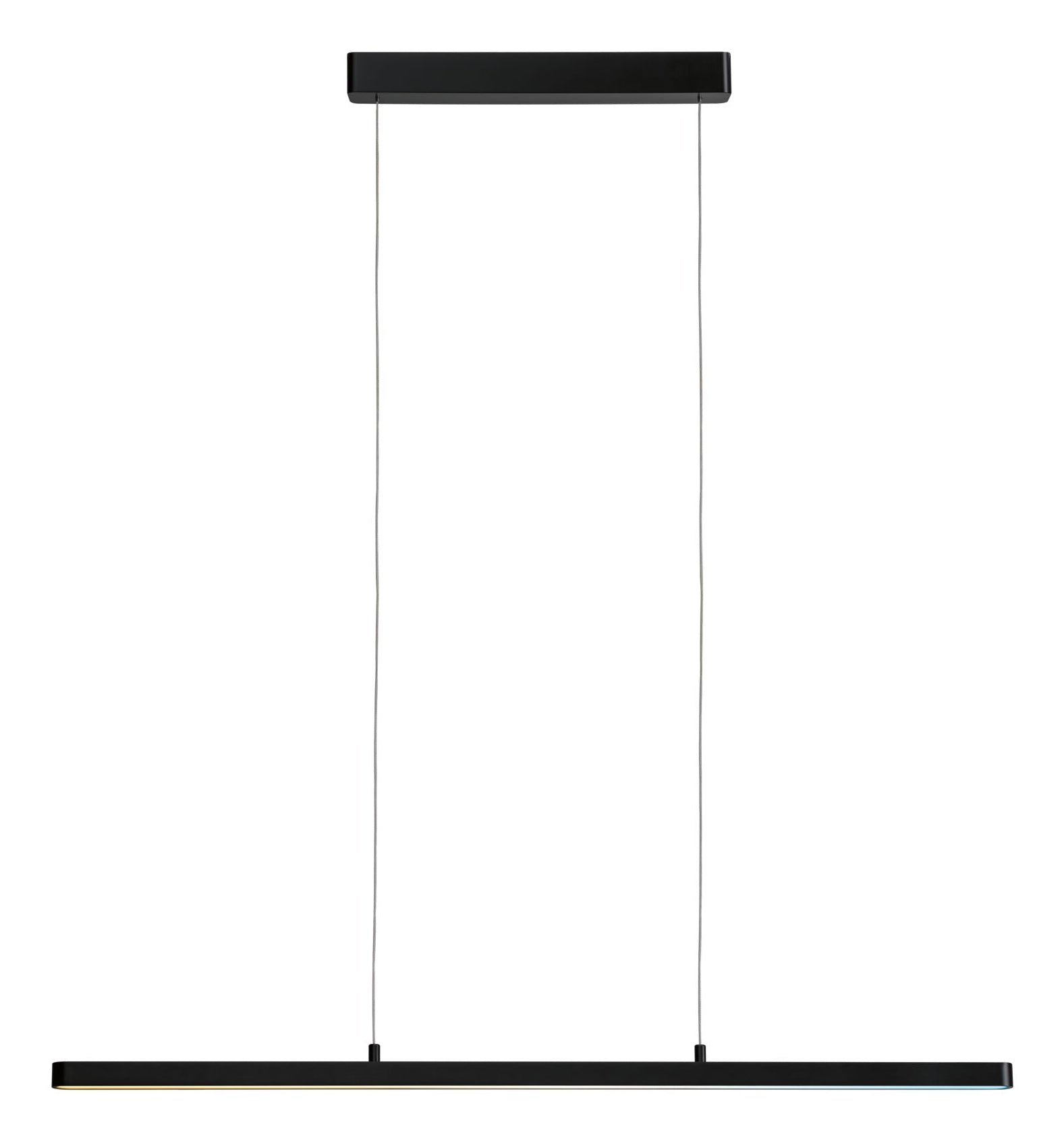 Paulmann Pendelleuchte Lento – 100 × 3 cm, 4950 lm, 43 W, 2700–6500 K, dimmbar, für ZigBee 3.0, schwarz