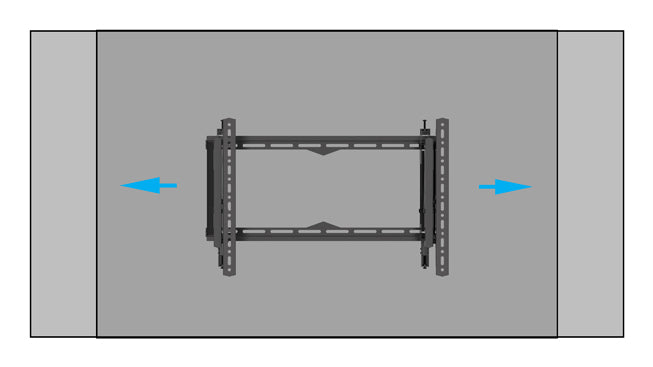 B-Tech Wandhalterung, ausziehbar, schwenkbar, bis 75", VESA 650×400, bis 35 kg, schwarz
