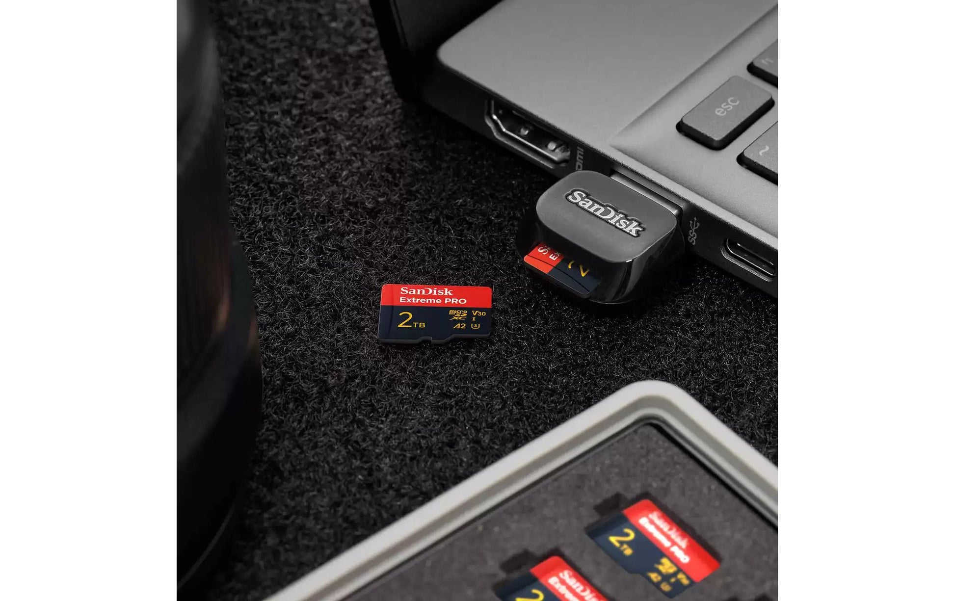 SanDisk Extreme Pro microSDXC – 2 TB, UHS‑I, inkl. Adapter