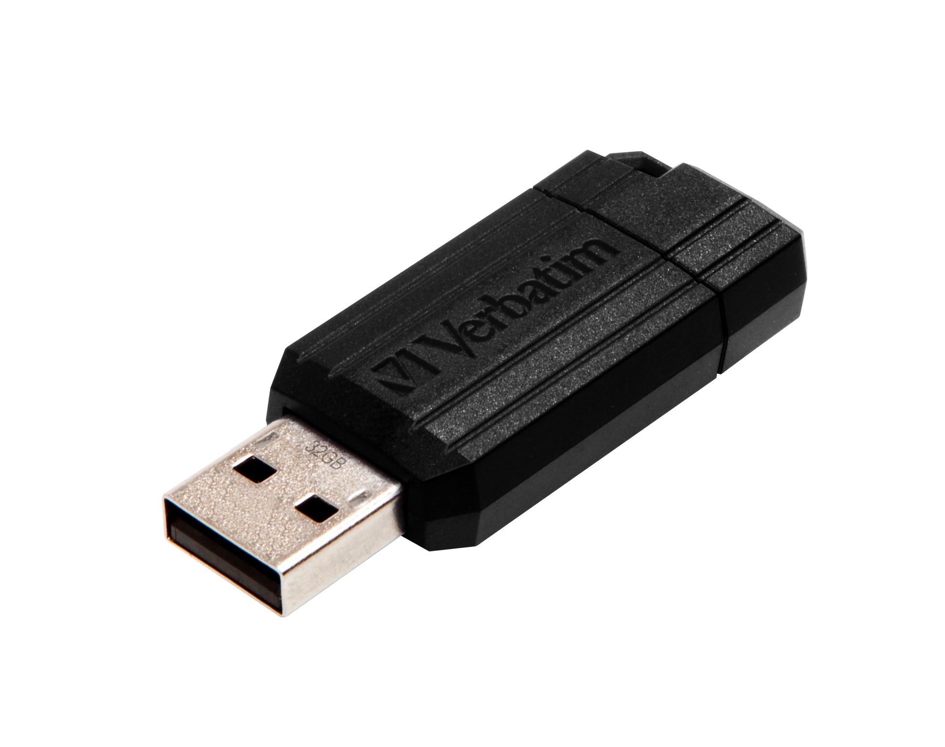 Verbatim PinStripe 32 GB – USB Typ-A 2.0, 10 MB/s Lesen, Schwarz, für Windows/Mac/Linux
