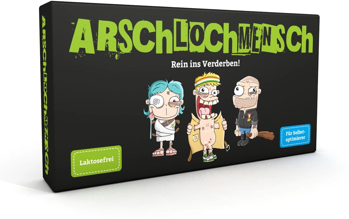 Kampfhummel Arschlochmensch – Kartenspiel, 3–6 Spieler, ab 16 J., 60 min, DE