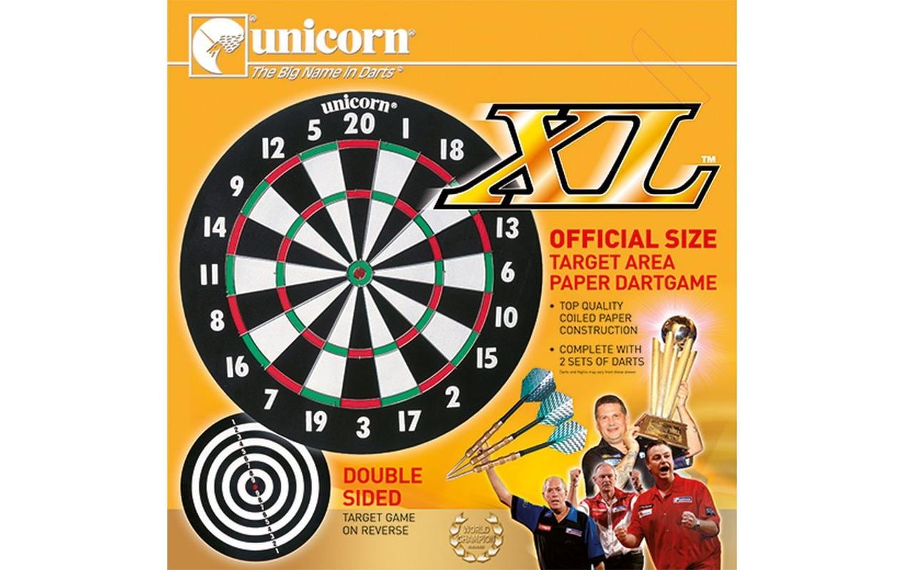 Unicorn Dartscheibe – Ø 46 cm – Papier, mehrfarbig