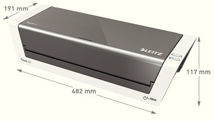 Leitz iLAM Touch 2 Laminiergerät A3 – Heisslaminator, bis 500 µm, 6 Rollen, 1'000 mm/min
