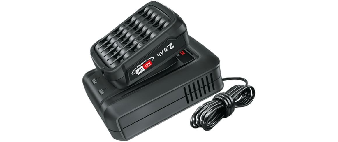 Bosch Starter-Set 18 V 2,5 Ah (45 Wh) – Ladegerät AL 18V-44 – für POWER FOR ALL 18 V