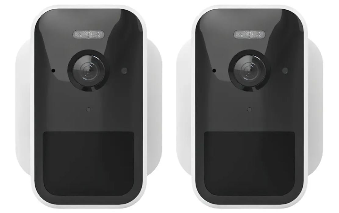 Yale SV-OC-1A-W Netzwerkkamera – 2,1 MP, Full HD 1080p, microSD, für Amazon Alexa, grau, 2er-Set