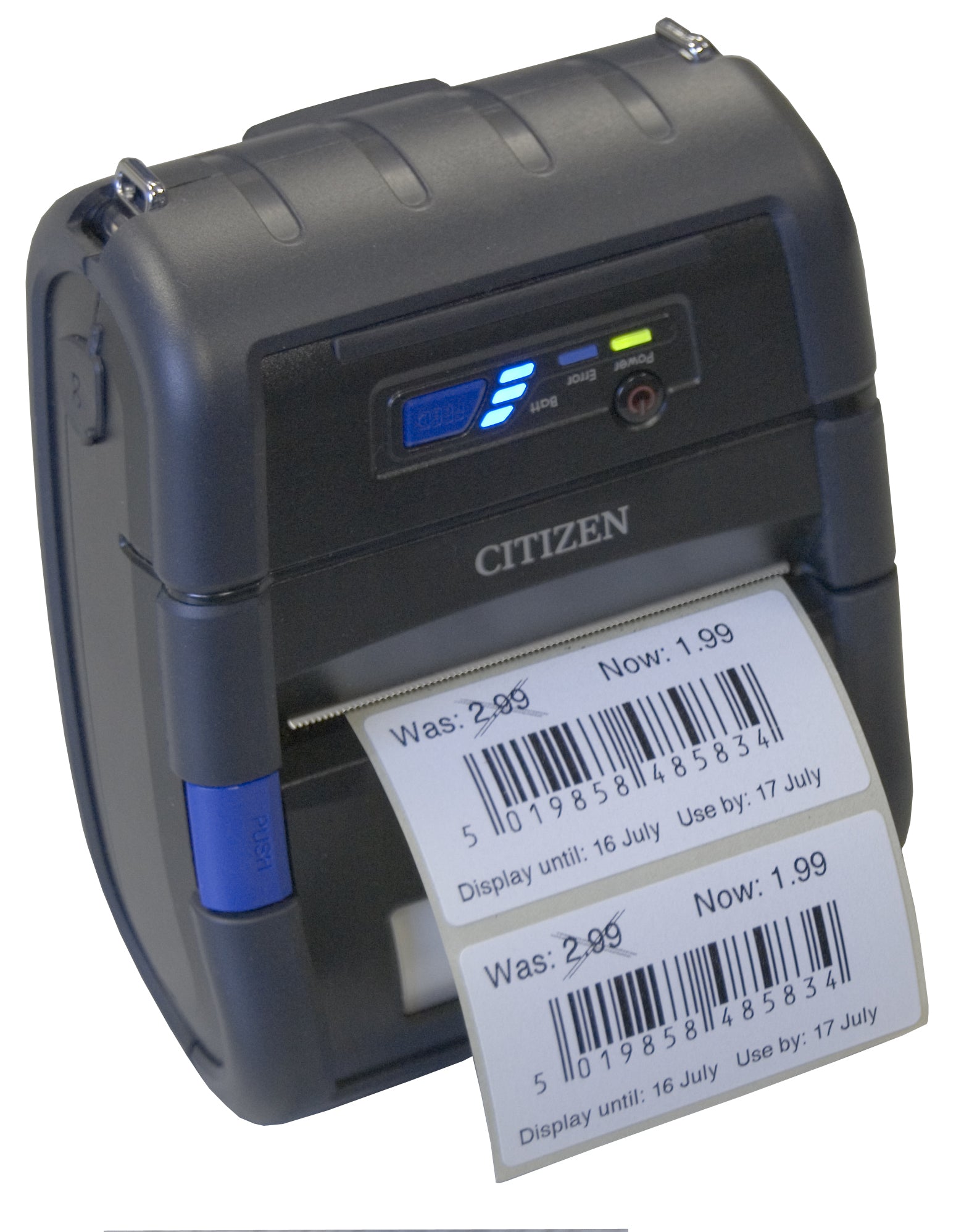 Citizen CMP-30IIL – Etikettendrucker, Thermodirekt, CPCL/ESC, USB, RS-232