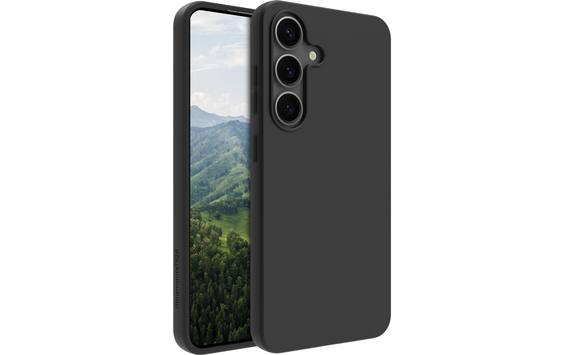 dbramante1928 Greenland Backcover – für Samsung Galaxy S25+, Schwarz, bis 1,2 m sturzsicher