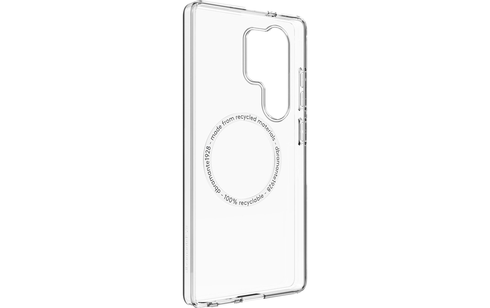 dbramante1928 Greenland Pro Qi2 – Rückcover – für Samsung Galaxy S25 Ultra, Transparent, bis 1,2 m sturzsicher