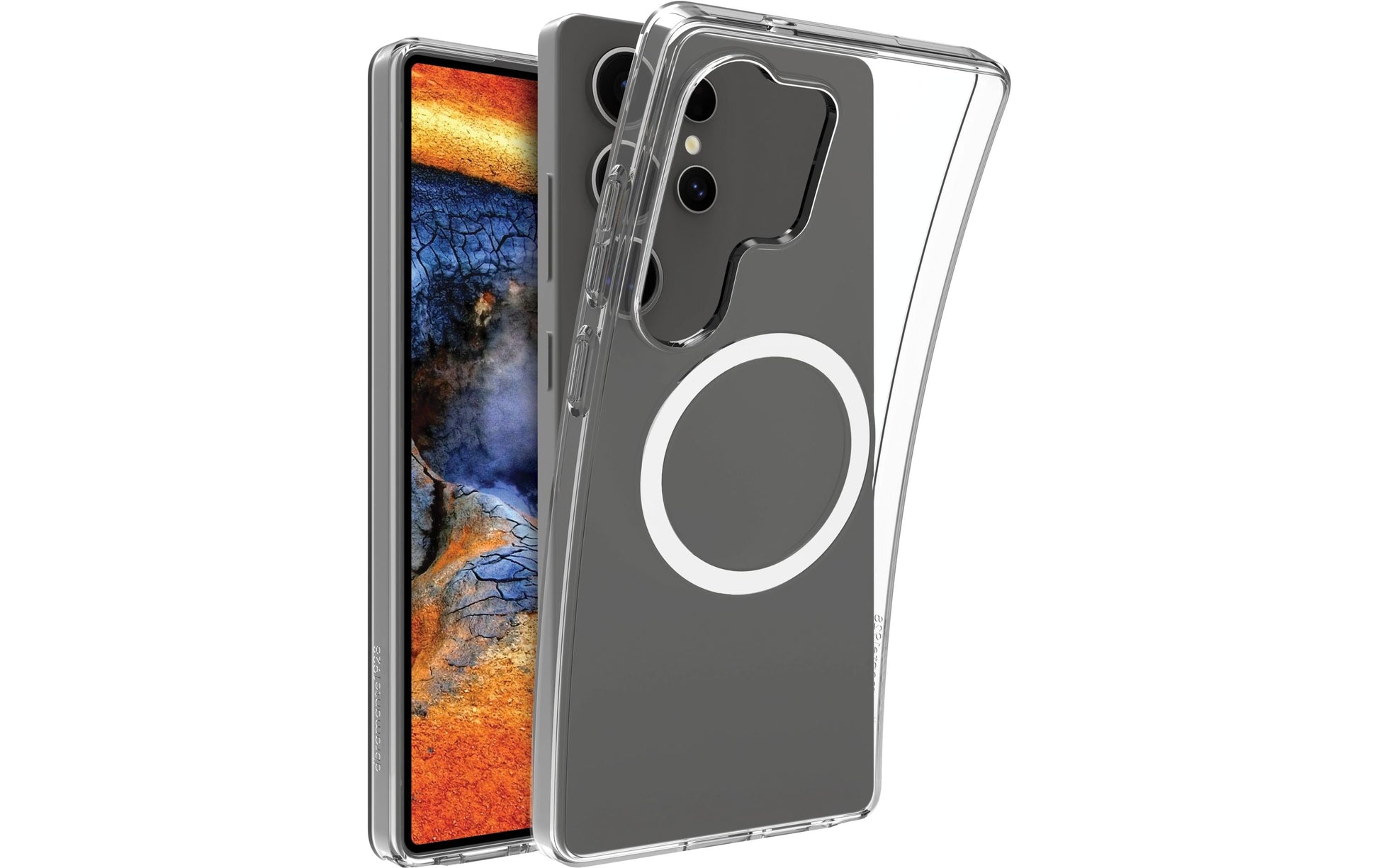 dbramante1928 Greenland Pro Qi2 – Rückcover – für Samsung Galaxy S25 Ultra, Transparent, bis 1,2 m sturzsicher