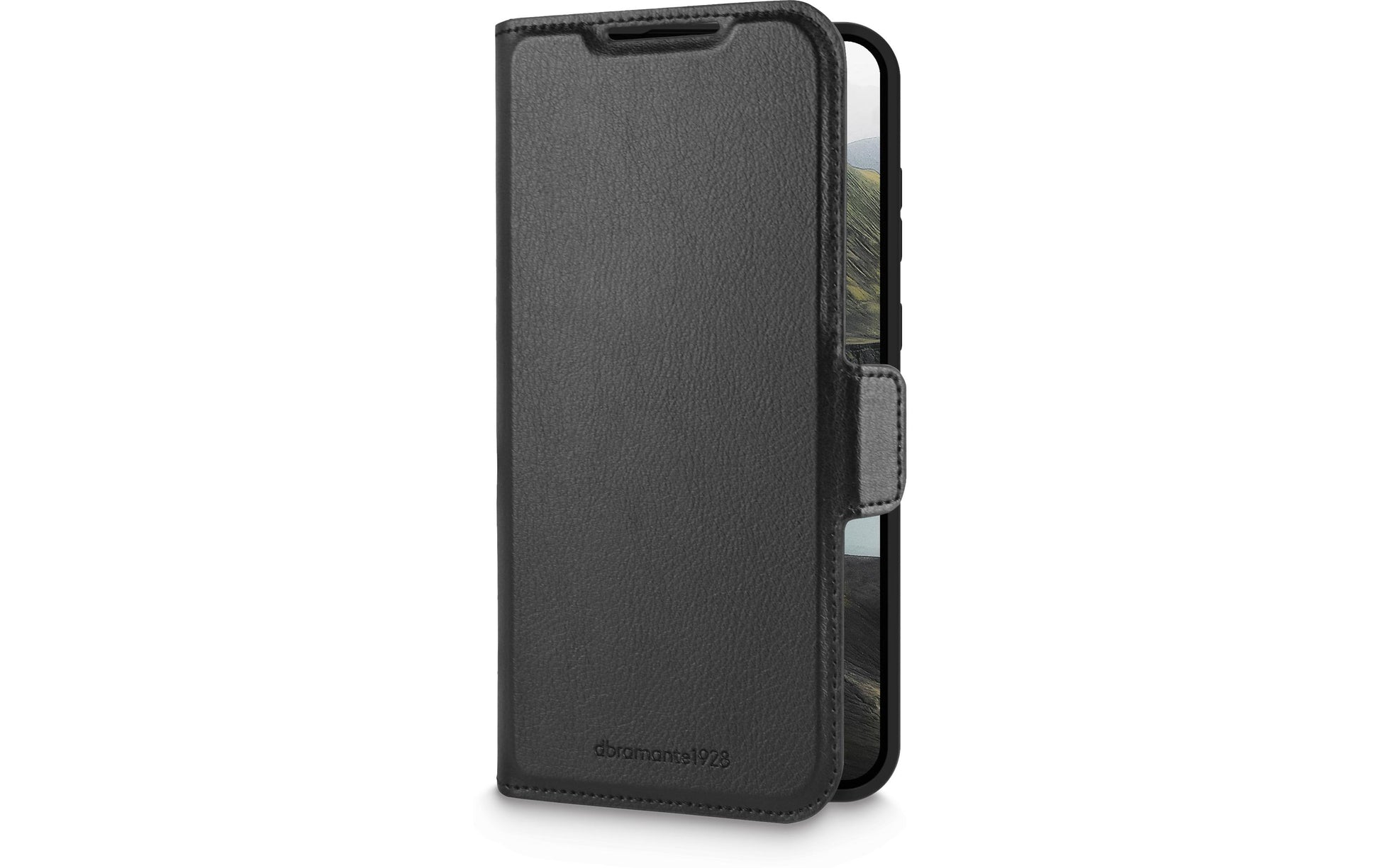 dbramante1928 Oslo Pro Wallethülle – für Samsung Galaxy S25+, mit Ständer, 3 Kartenfächer, PU, Schwarz